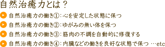 自然治癒力とは